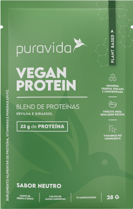 VEGAN PROTEIN - BLEND DE PROTEÍNAS VEGETAIS SABOR NEUTRO 28g