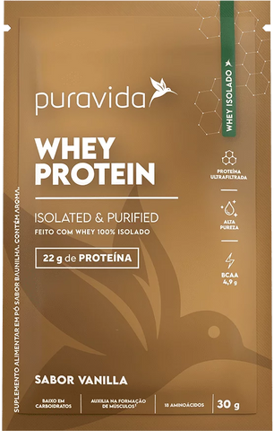 WHEY PROTEIN ISOLADO - WHEY 100% ISOLADO VANILLA30 g